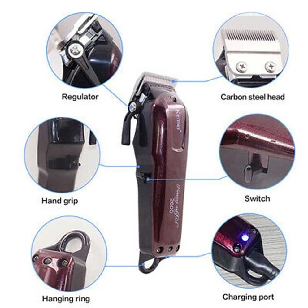 Kemei KM-2600 Professional Cord Cordless Hair Clipper Beard Trimmer