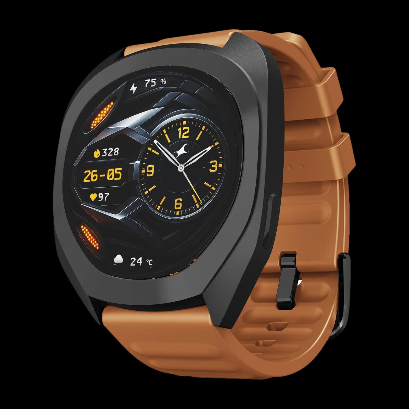Fastrack Cosmix 1.32" AMOLED Metal Case with AI Watchface & AI Voice Chat, BT Calling Smartwatch