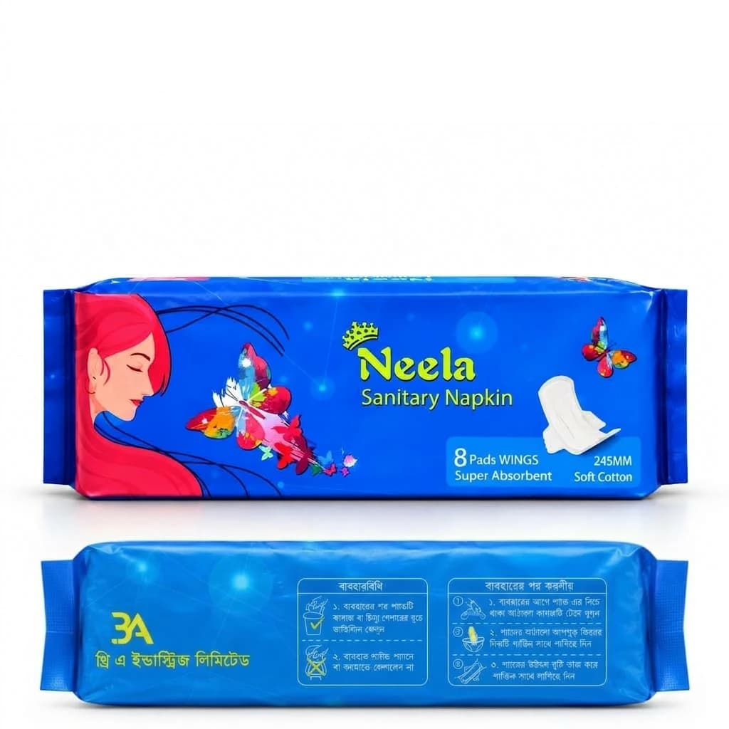 Neela Sanitary Napkins 245mm – 8 Pads Pack