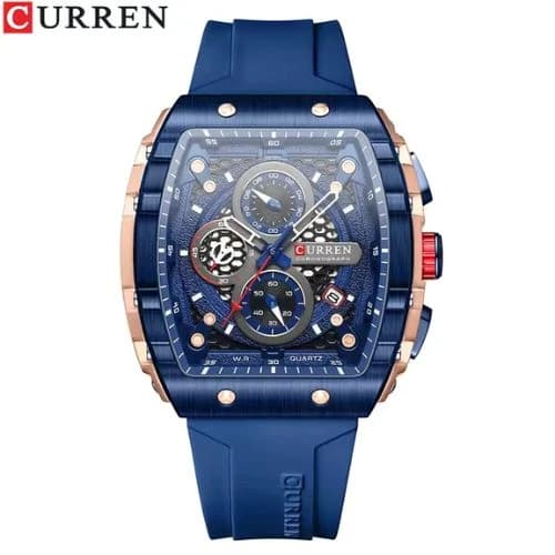 Curren 8442 Silicone Band Men's Watch