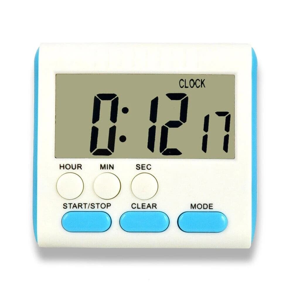 Kitchen Clock English 24-hour Electronic Timer Digital Reminder Alarm Clocks Cooking Countdown Timer LCD Multifunction Home