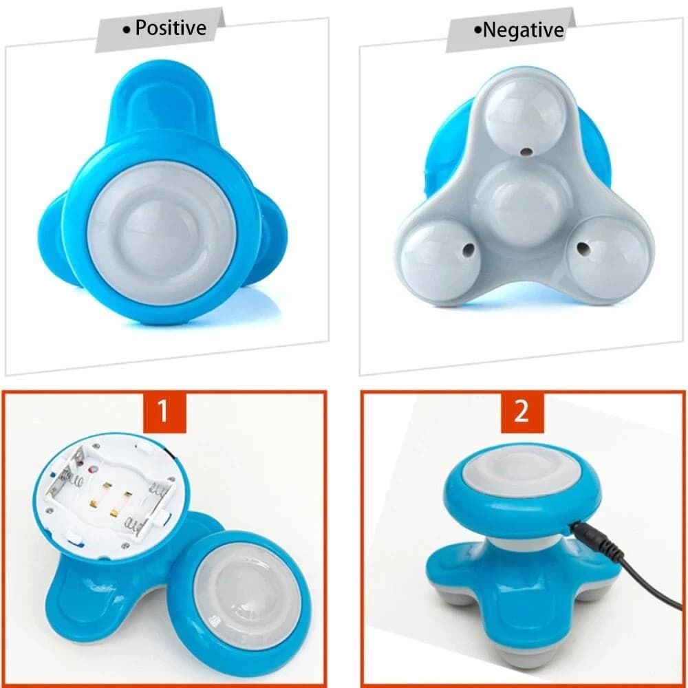 Portable Full Body Massage Electric Triangle Massage Kneading Home Massager Relaxation Slimming Massager
