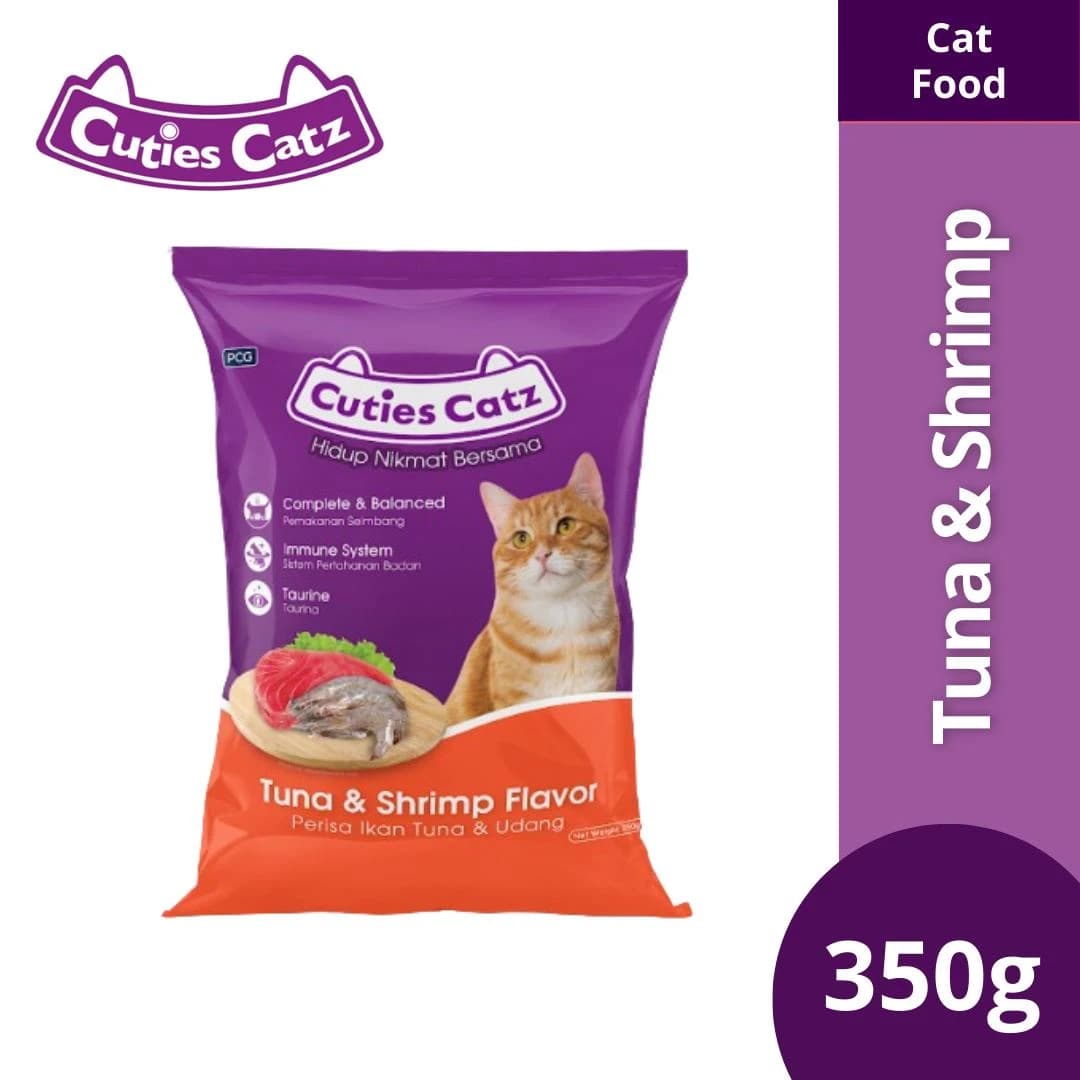 Cuties Catz Tuna Shrimp 350gm