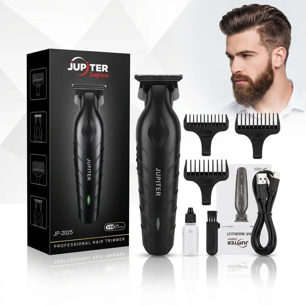 JUPITER JP-2025 Rechargeable Hair Clipper & Beard Trimmer