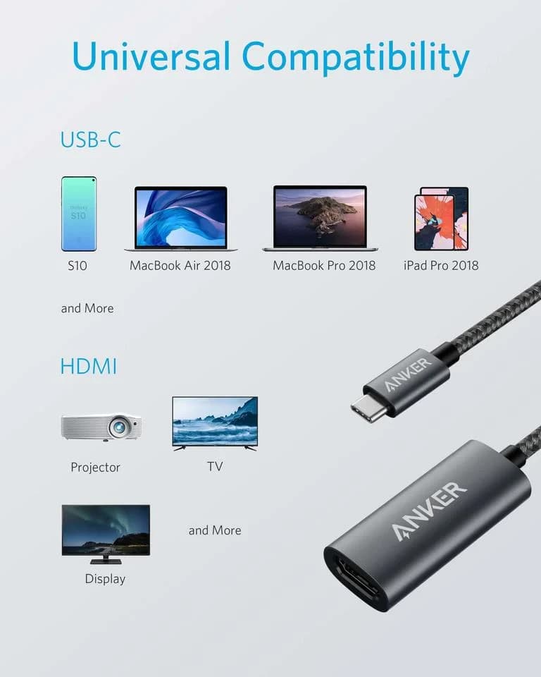 Anker USB-C to 4K HDMI Adapter