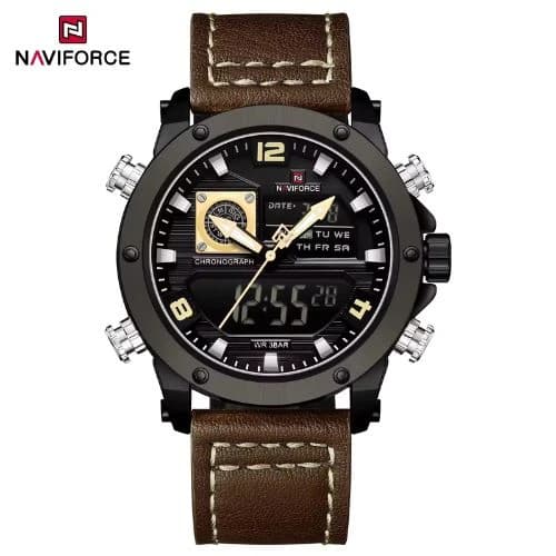 NAVIFORCE 9236 Leather Strap Watch for Men