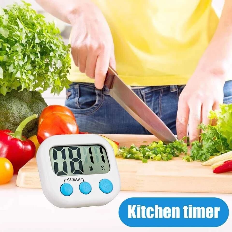 Magnetic LCD Digital Kitchen Countdown Timer Stopwatch with Stand Practical Cooking Sports Alarm Clock Reminder Tools