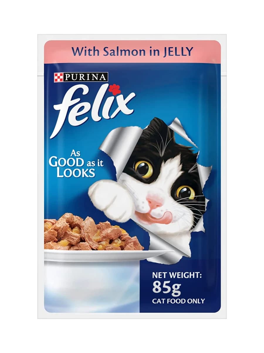 Felix Adult Salmon in Jelly - 85 g