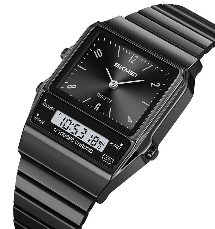 SKMEI 2632 Analog Digital Watch for Men – Black