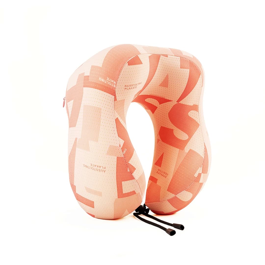 Cooling Memory Foam U-Shaped Neck Pillow (Hump Design/Pink)