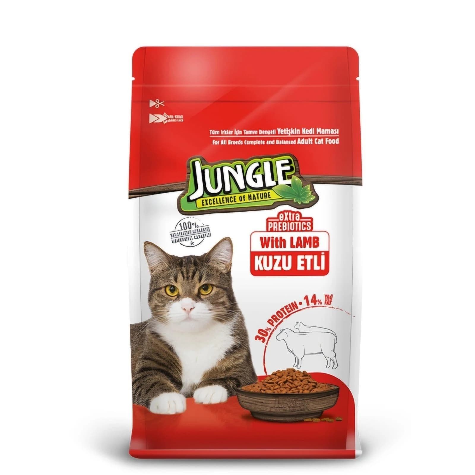 Jungle Adult Dry Cat Food Lamb 1.5kg
