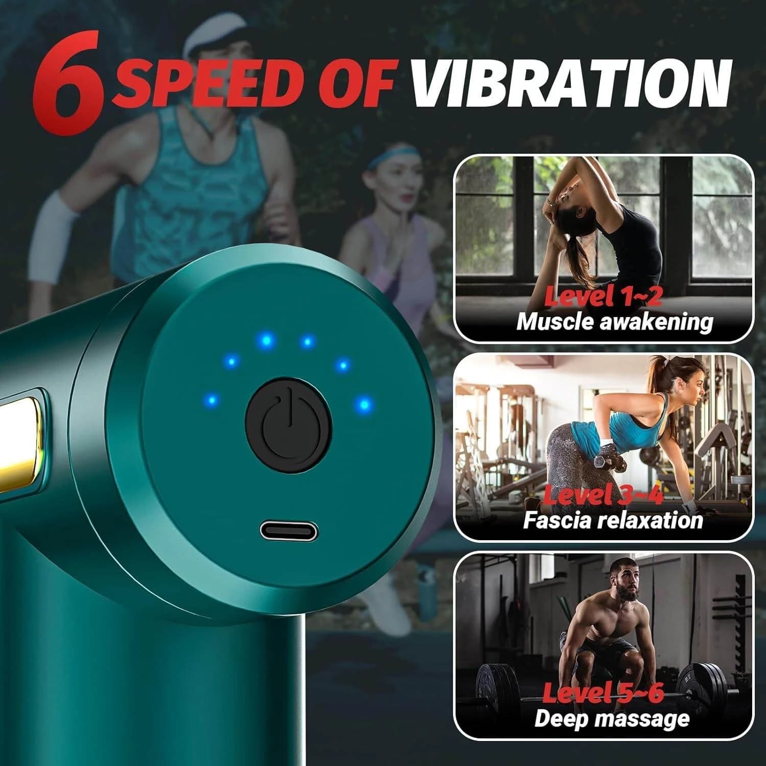 Portable mini massager deep tissue Therapy to relieve muscle soreness, used for athletes, percussion muscle massager and back massager