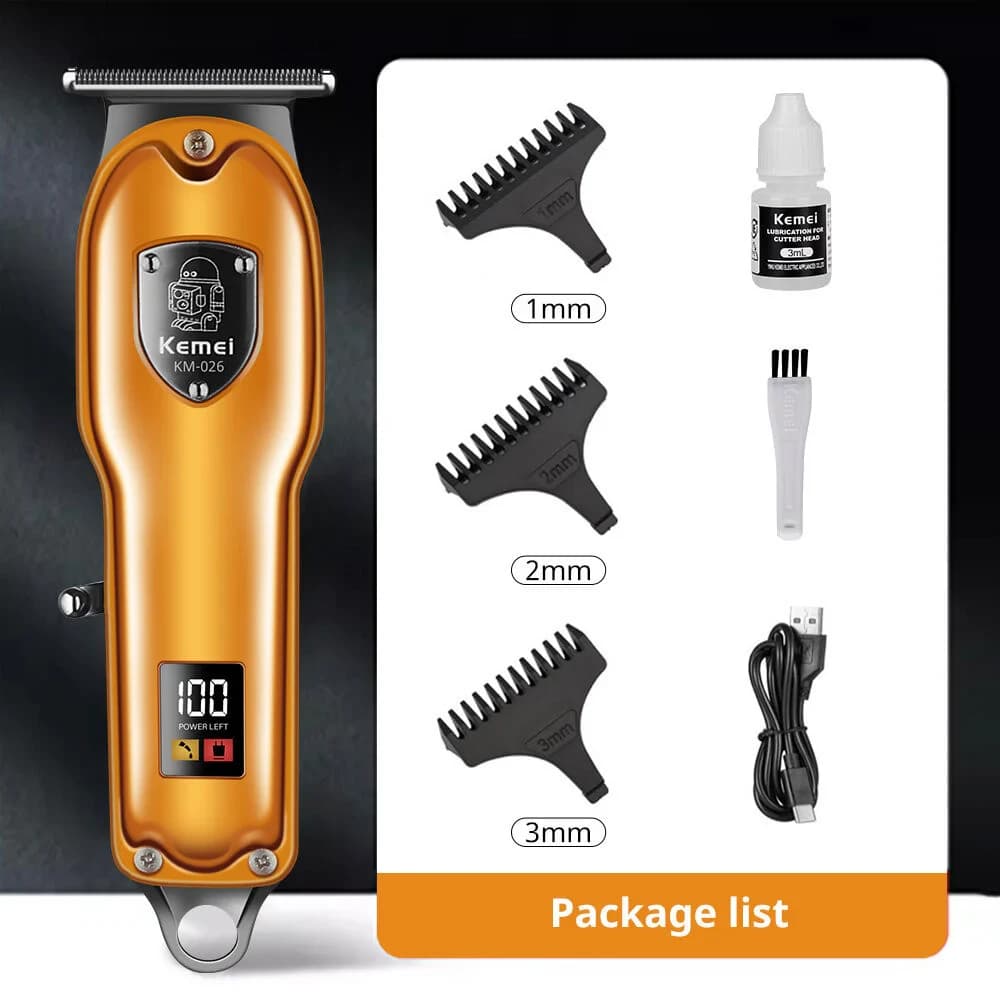 Kemei KM-026 Rechargeable Beard and Hair Clipper Trimmer