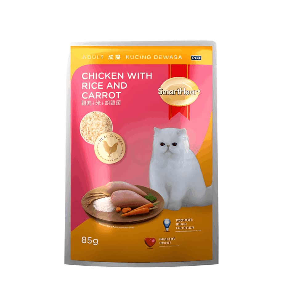SmartHeart Chicken Rice Carrot Cat Food 85g