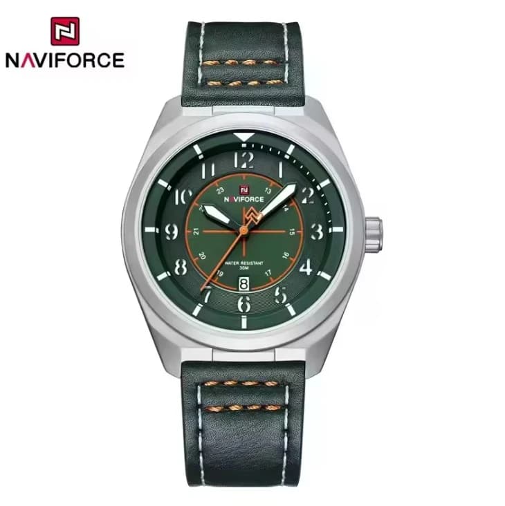 Naviforce 9281 Leather Belt Casual Male Wrist Watch