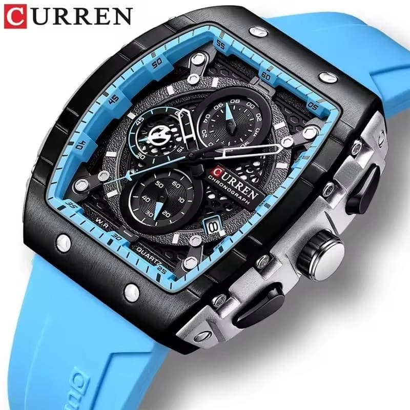 Curren 8442 Silicone Band Men's Watch