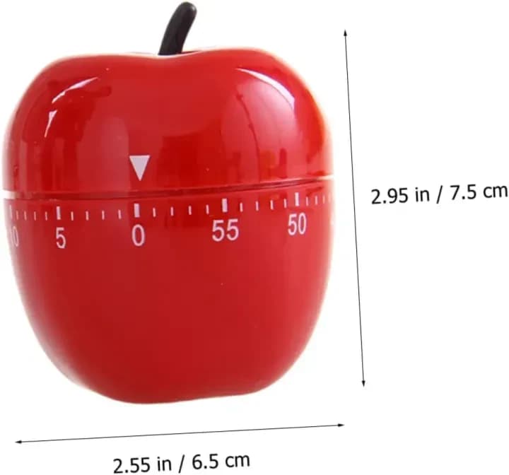 1Pcs Fruit Shape Mechanical Kitchen Timer Decorative Countdown Timer for Cooking Baking and Home Use