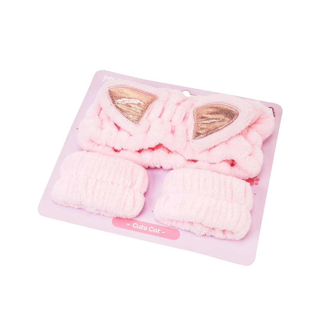 MUMUSO Animal Series Headband & Wristbands Set (Cute Cat)