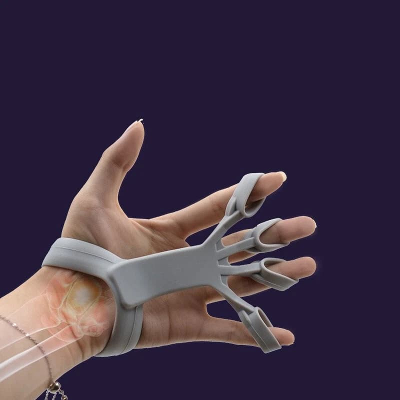 Silicone Grip Device Finger Exercise Stretcher Arthritis Hand Grip Trainer Strengthen Rehabilitation Training To Relieve Pain - Hand Grip (Random Color)
