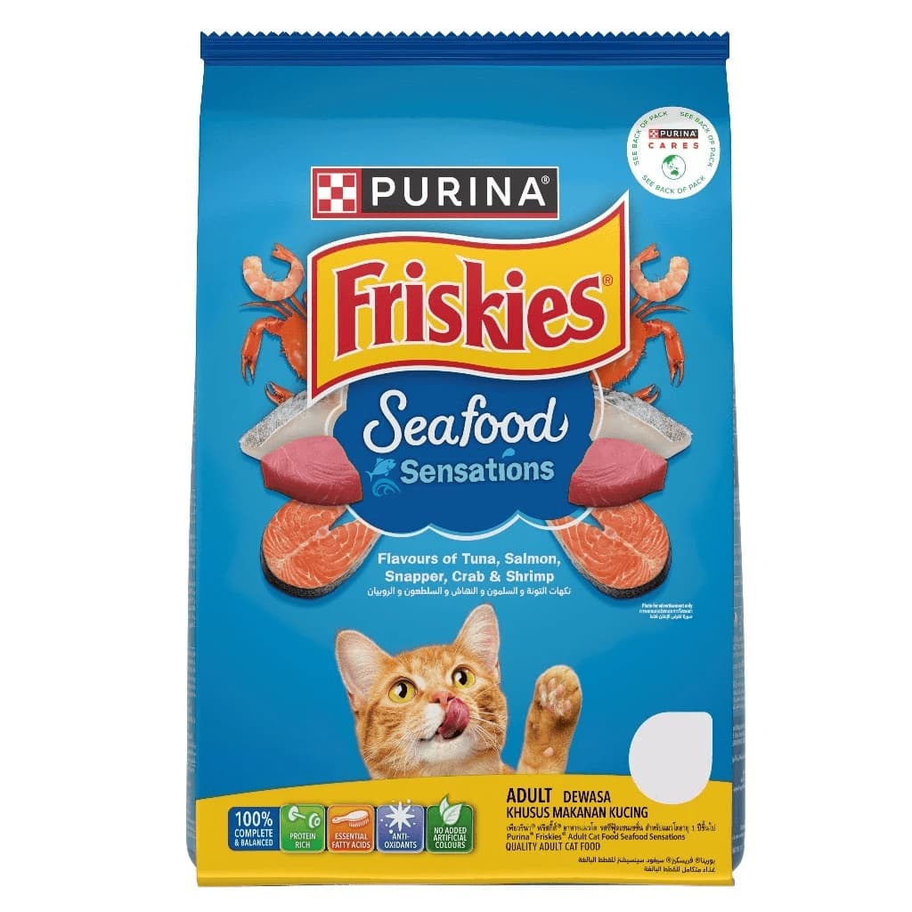 Friskies Seafood Sensations Cat Food 1 kg
