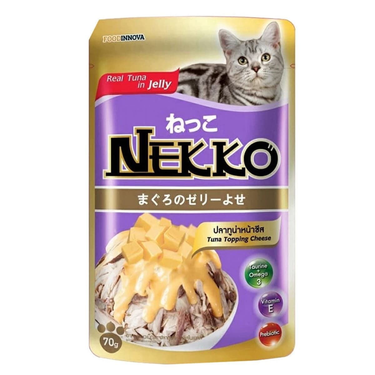 Nekko Cat Food Tuna Topping Cheese 70g