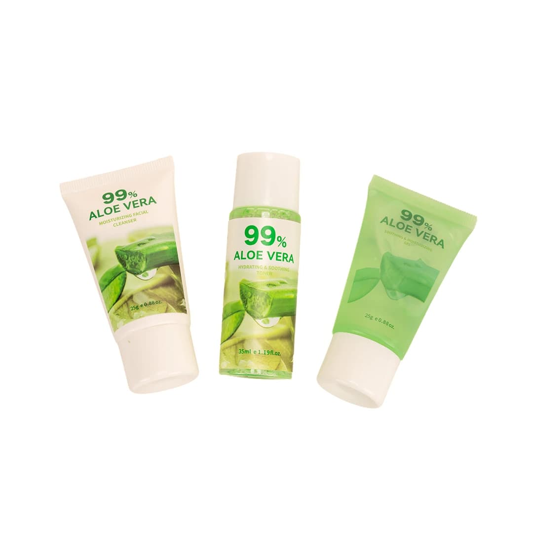 MUMUSO Travel Moisturizing & Soothing Skincare Set (Aloe Vera)