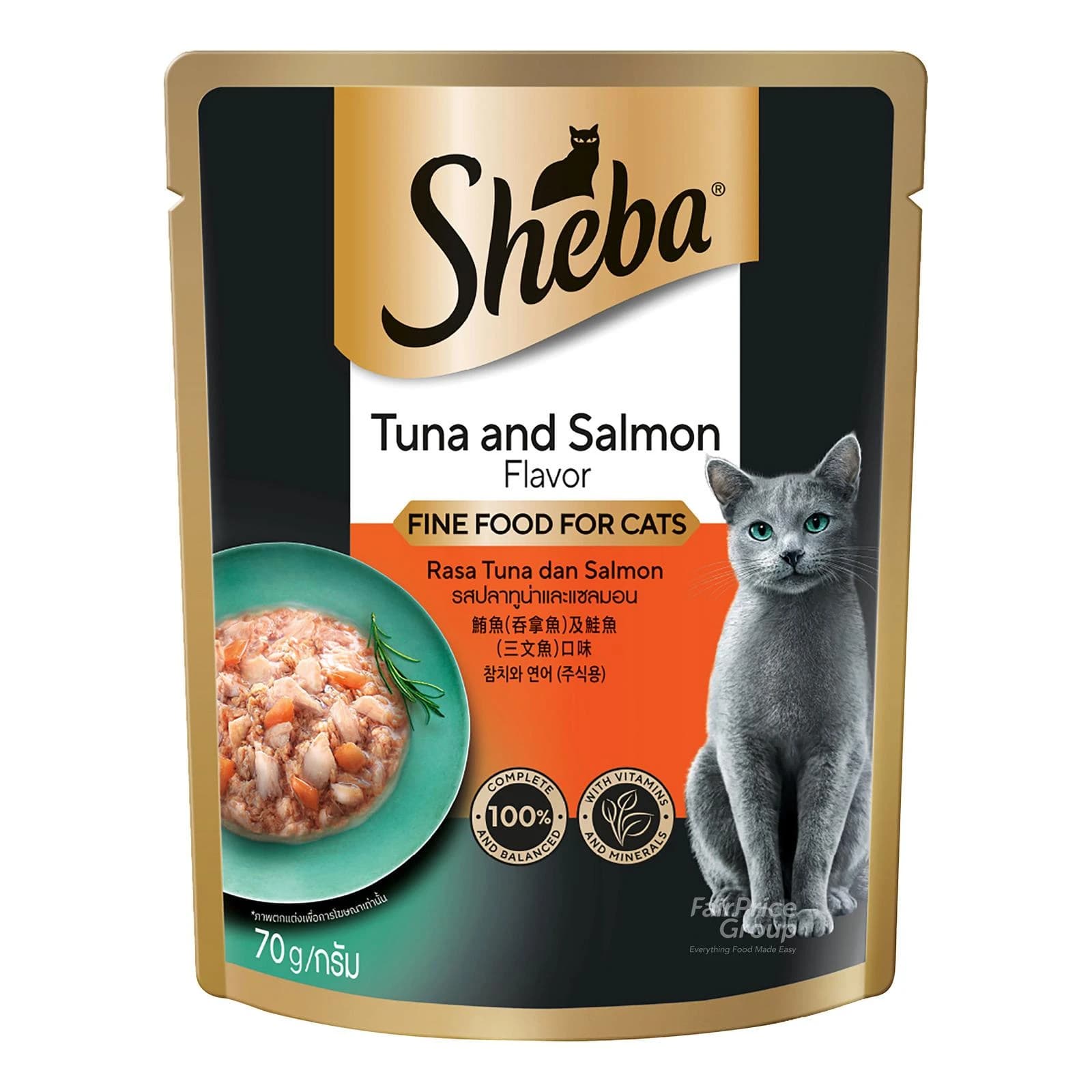 Sheba Pouch Tuna & Salmon 70gm