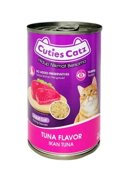 Cuties Catz Canned Food Tuna Flavor 400gm