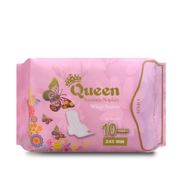 Queen Sanitary Napkins 245mm – 10 Pcs Pack