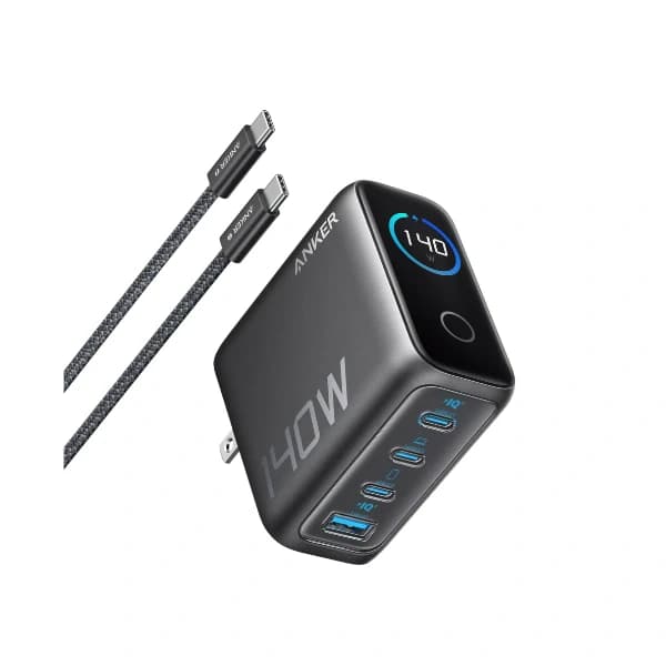 Anker 140w Charger 4-Port PD 3.1 with USB-C Cable