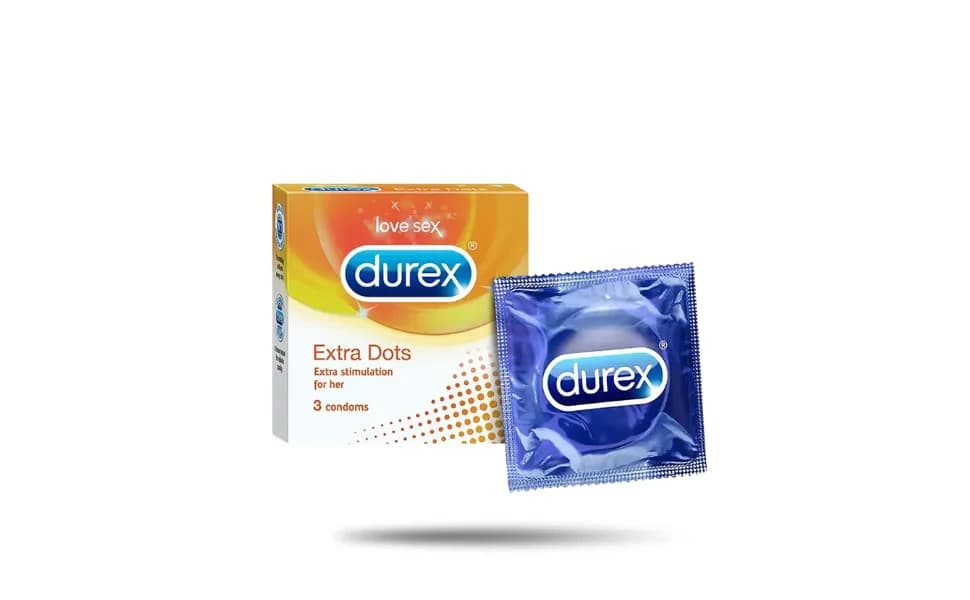 Durex Extra Dots Condom 3pcs Pack | India