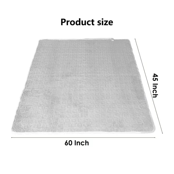 Electric Bed Warmer - Electric Under Blanket - Single Bed Size (60inch x 32 inch) with 3 Heat Settings & Dual Safety Feature with Over Heat Protection