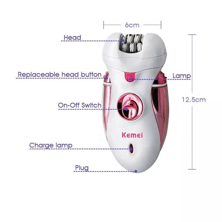Kemei KM-2530 Rechargeable Ladies Epilator