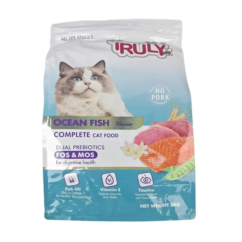 Truly All Life Stage Dry Cat Food Ocean Fish 1.5kg