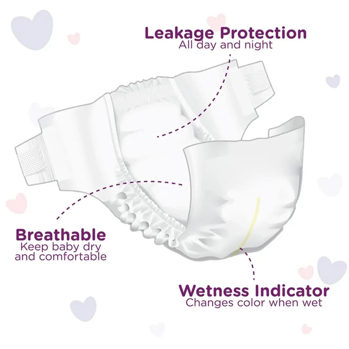 Smart Care Ultra Thin Belt Baby Diaper (2-5 kg) 25 pcs
