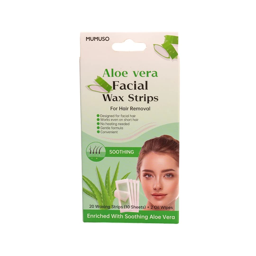 MUMUSO Aloe Vera Facial Wax Strips