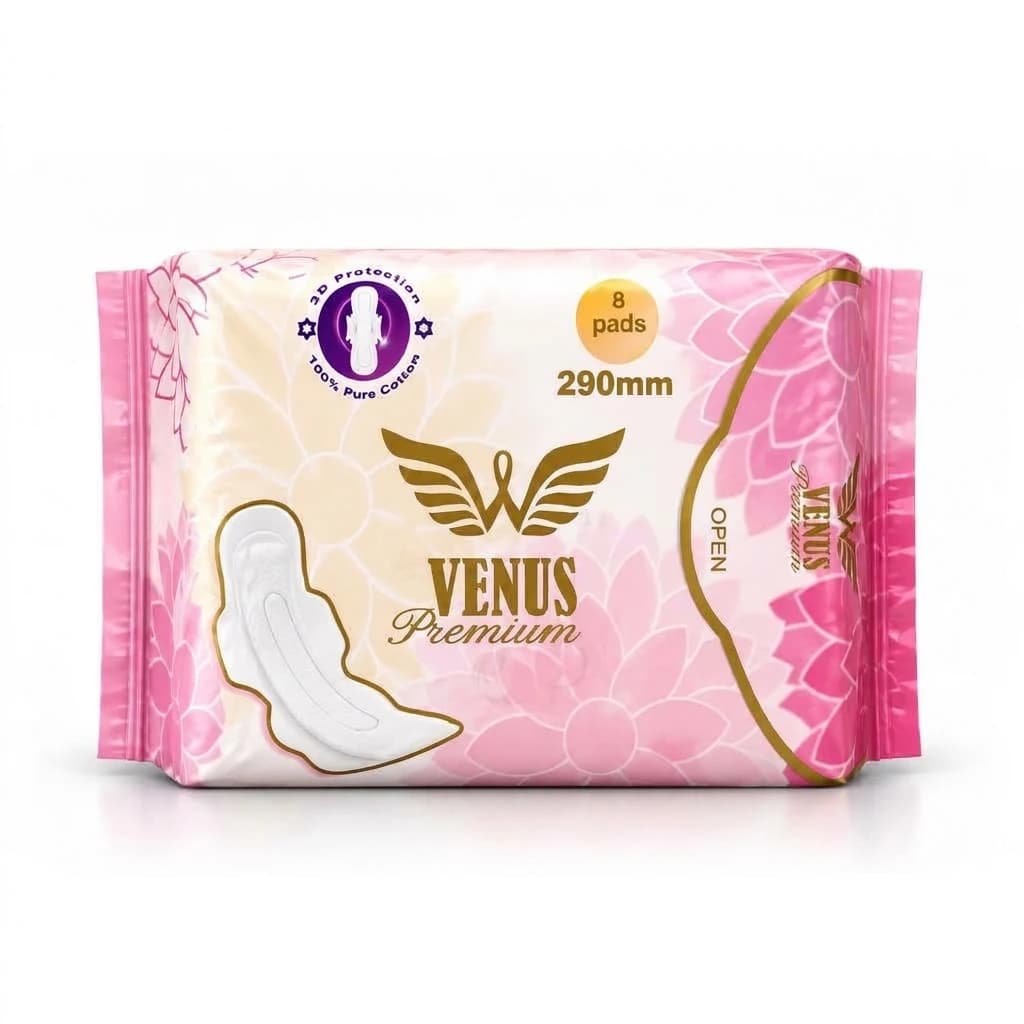 VENUS Premium Sanitary Napkin Panty 290mm – 8 Pads Pack