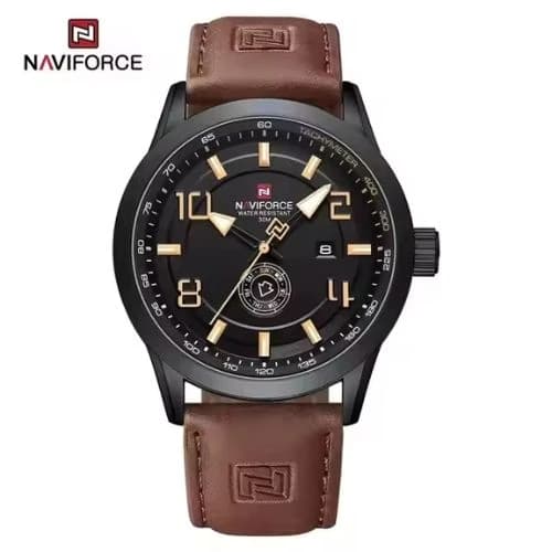 NAVIFORCE 9229 Leather Strap Watch for Men