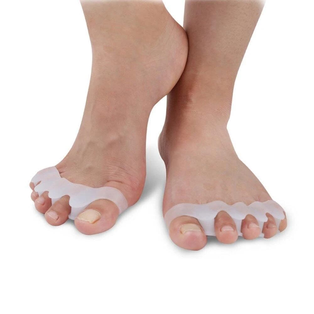Toe Separator Correction Hallux Valgus Corrector 2PCS Silicone Orthopedic Hammer Separator Straightener Spreader Foot Care Tool