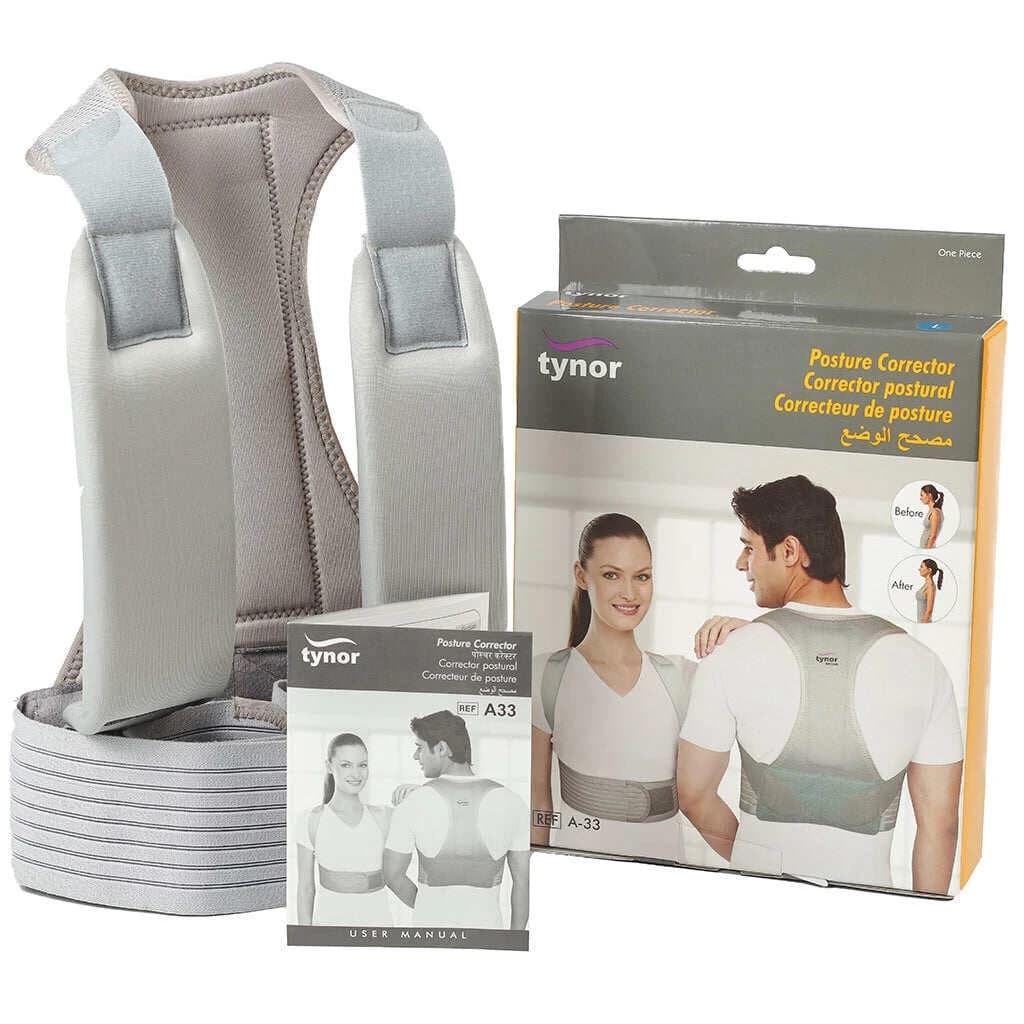 Tynor Posture Corrector for women & man I Adjustable Back Straightener for Upper Back Pain