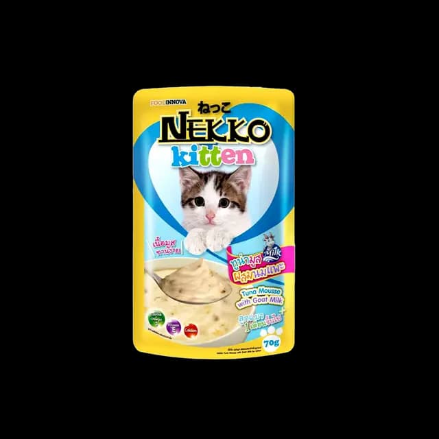 Nekko Kitten Pouch Tuna Mousse with Goat Milk 70g