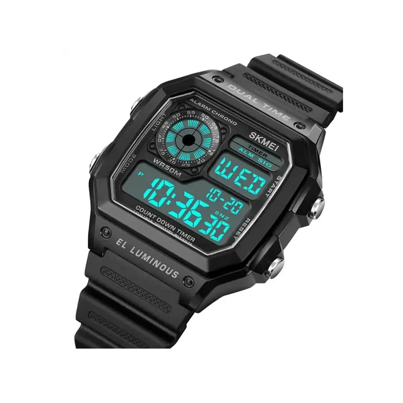 Skmei 1998 Multifunctional Sports Men’s Watch – Black