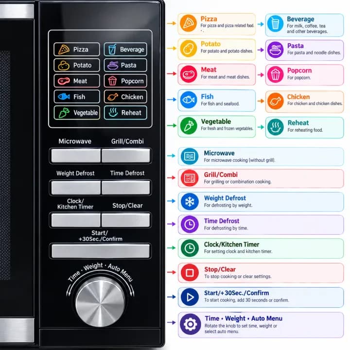 Miyako 25L Microwave Oven (MD-AG925EA3)
