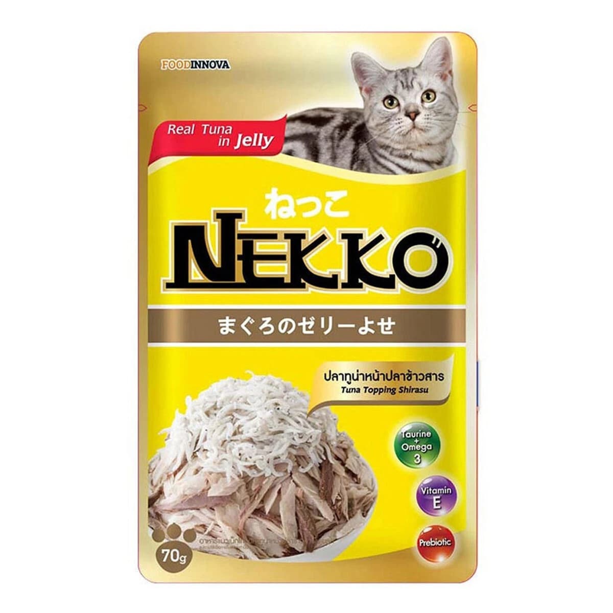 Nekko Cat Food Tuna Topping Shirasu 70g