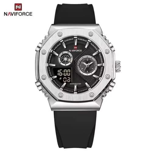 Naviforce 9216 Silicone Strap Analog Quartz Men’s Watch