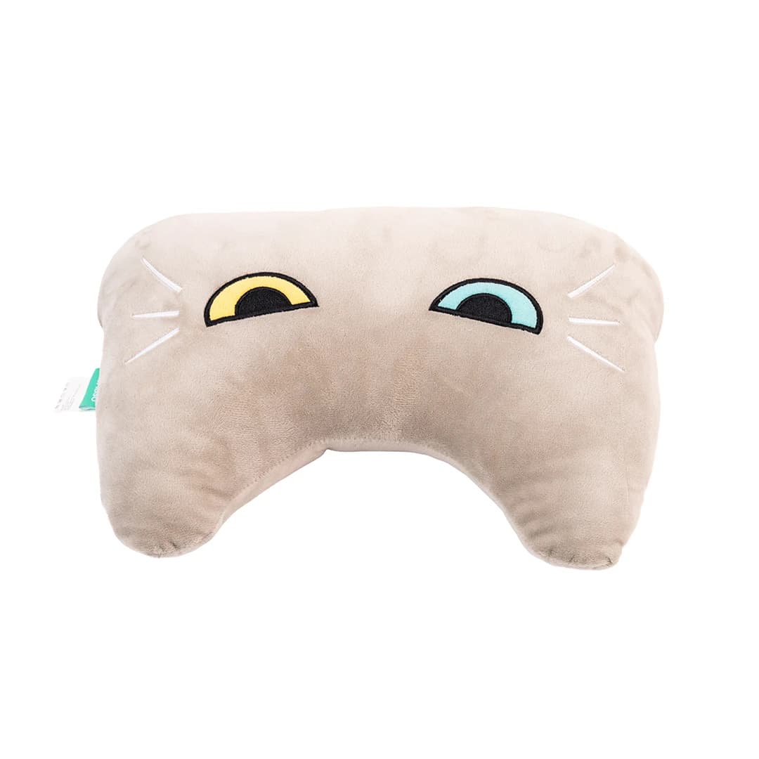 MUMUSO Bone-Shaped Neck Pillow (Grey Cat)
