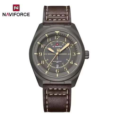 Naviforce 9281 Leather Belt Casual Male Wrist Watch