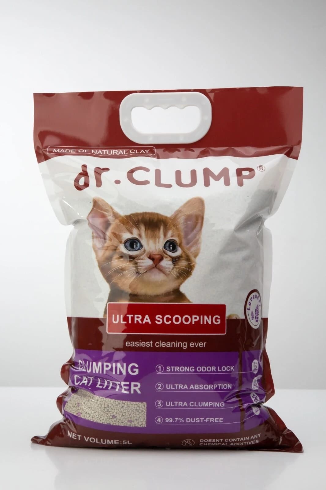 Dr. Clump Clumping Cat Litter Lavender 5ltr