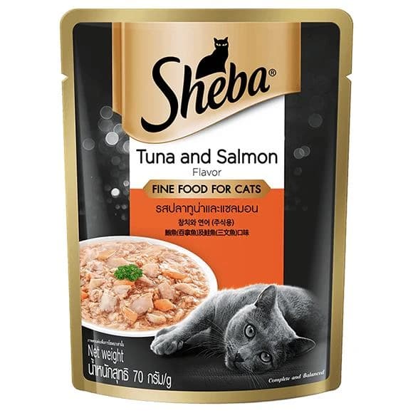 Sheba Pouch Tuna & Salmon 70gm