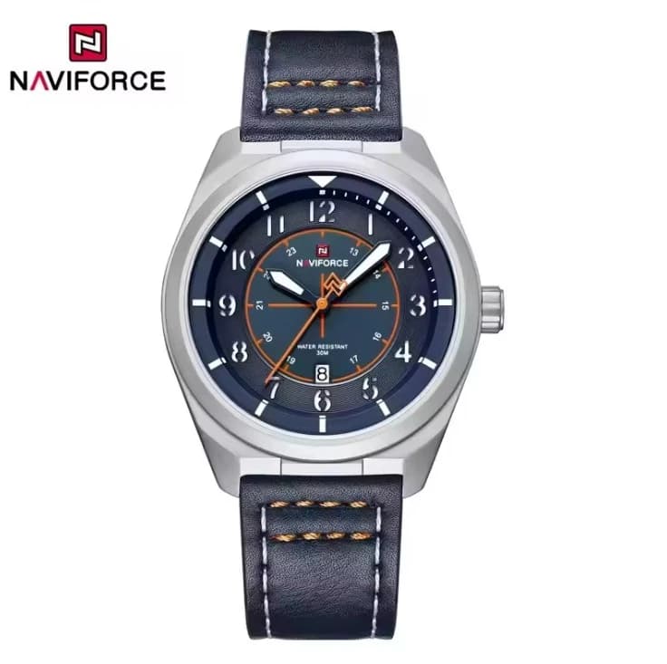 Naviforce 9281 Leather Belt Casual Male Wrist Watch